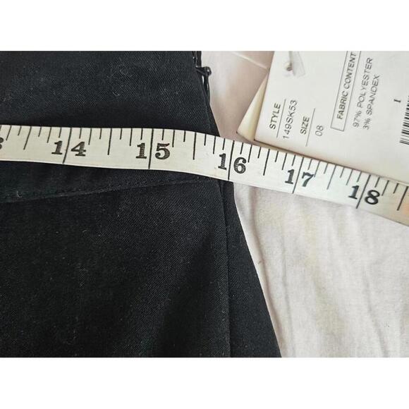 Nwt Doncaster Elegant Black Suede Like Skirt with Zip Detail - Picture 6 of 8